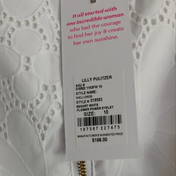Lily Pulitzer Shelli eyelet Dress NWT - Picture 6 of 11